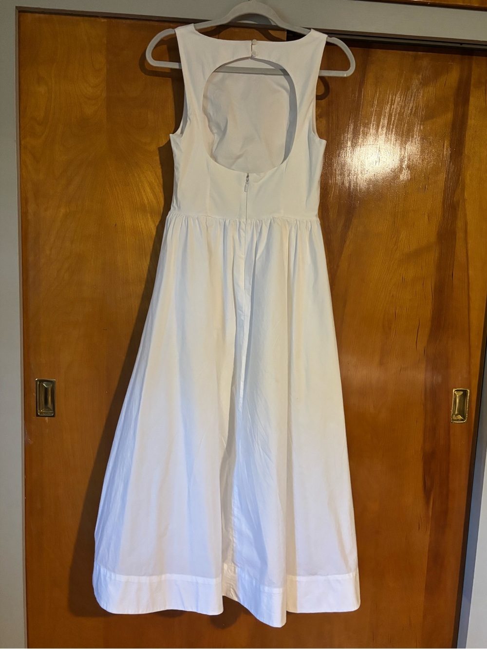 Aritzia Wilfred Tina Poplin Dress - white, 4 - Picture 4 of 5